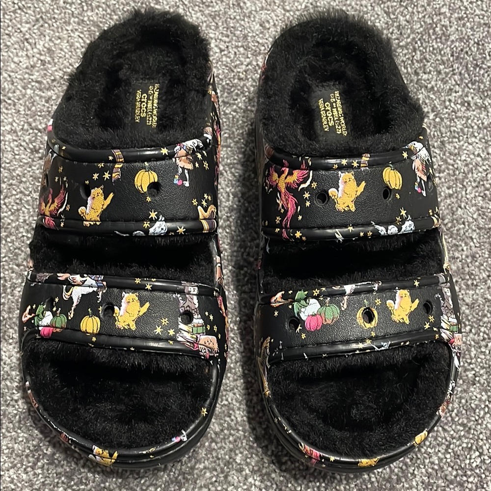 Crocs x Vera Bradley Harry Potter fur liner sandals